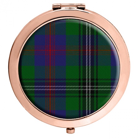 Wood Scottish Tartan Compact Mirror