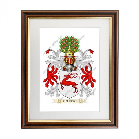 Zieliński (Poland) Coat of Arms Framed Print